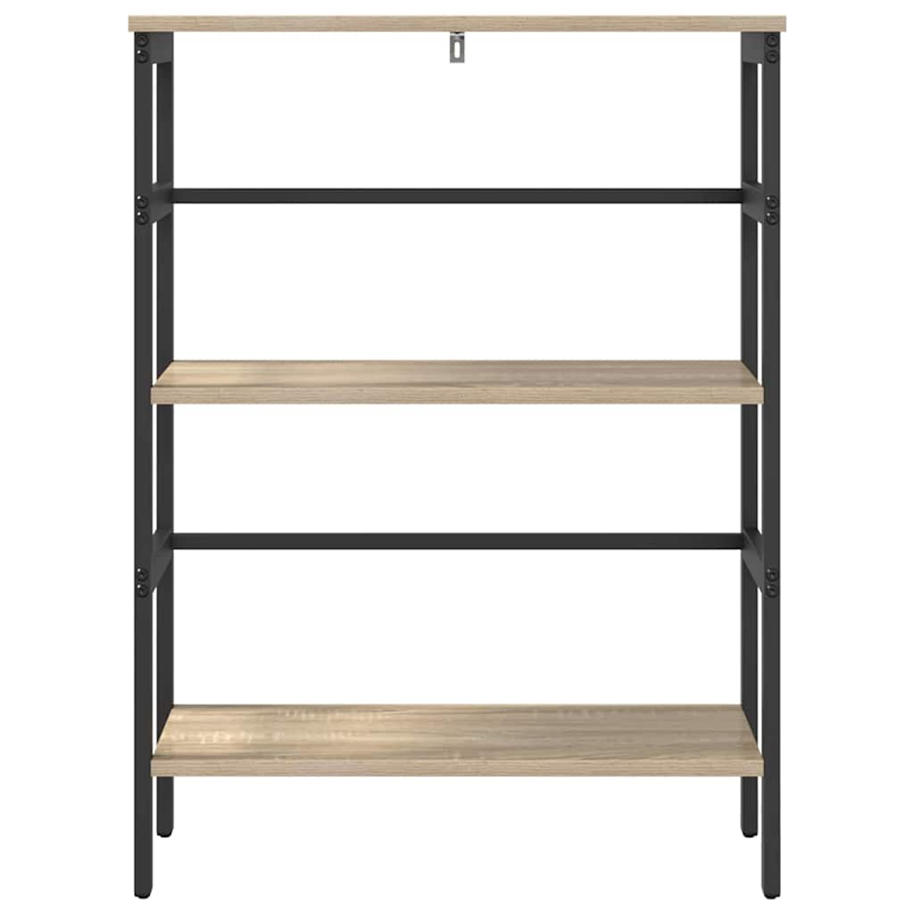 Bücherregal 2 Ebenen 60 x 29,5 x 81 cm Holzwerkstoff
