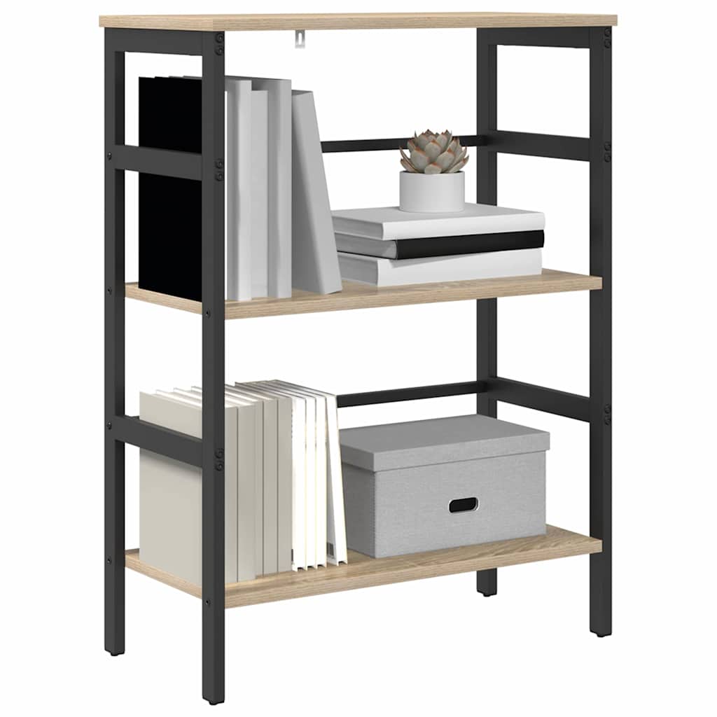 Bücherregal 2 Ebenen 60 x 29,5 x 81 cm Holzwerkstoff