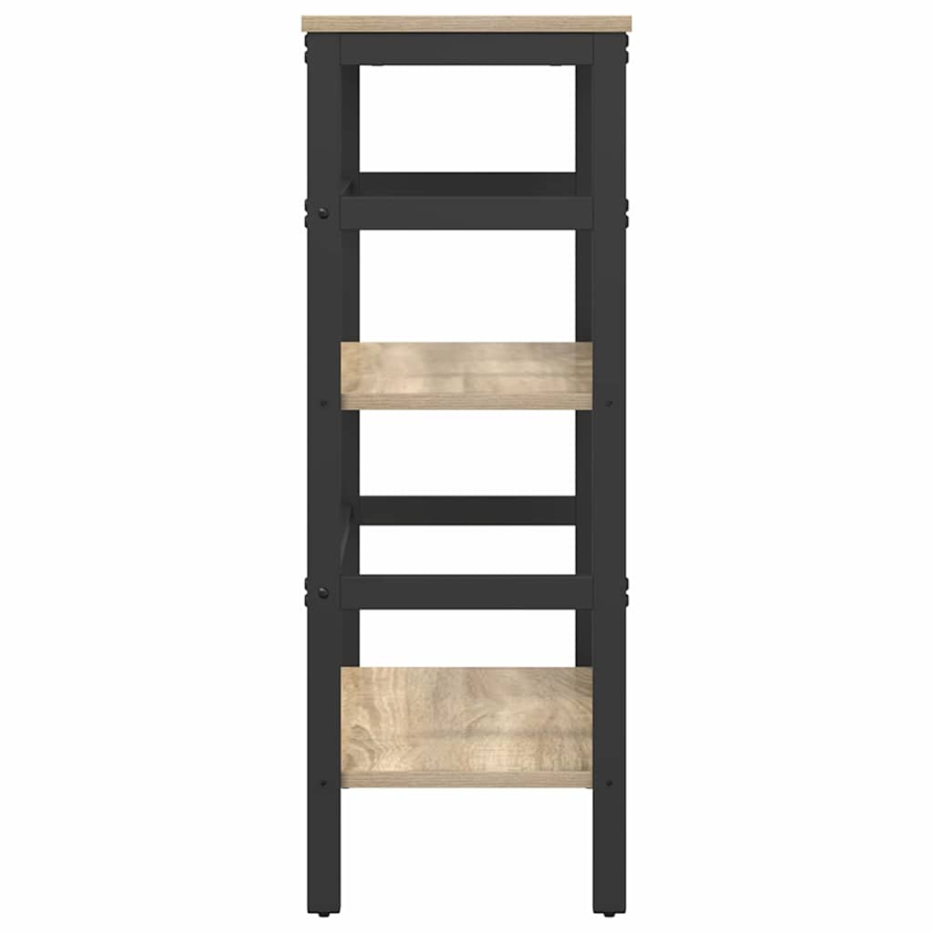 Bücherregal 2 Ebenen 60 x 29,5 x 81 cm Holzwerkstoff