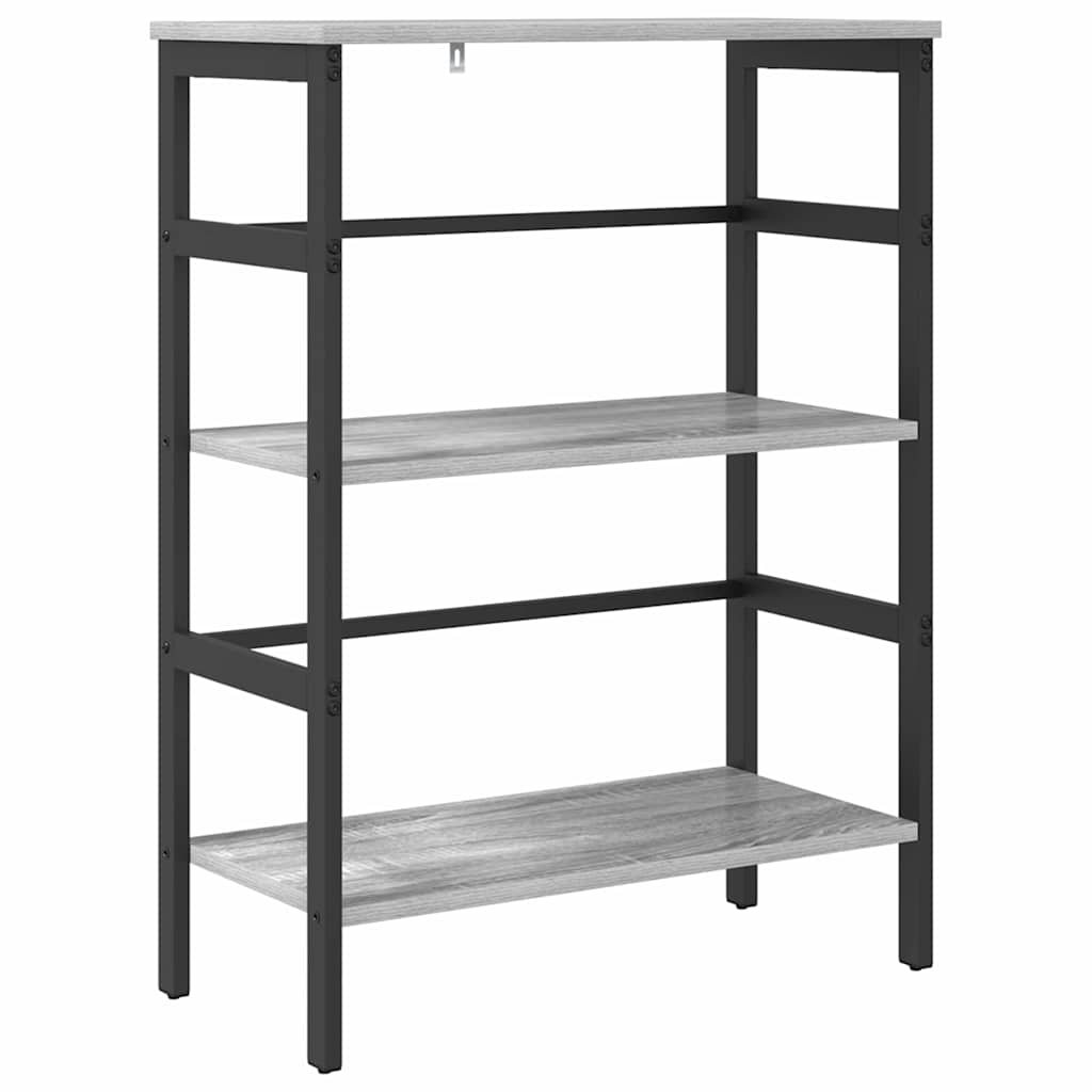 Bücherregal 2 Ebenen 60 x 29,5 x 81 cm Holzwerkstoff