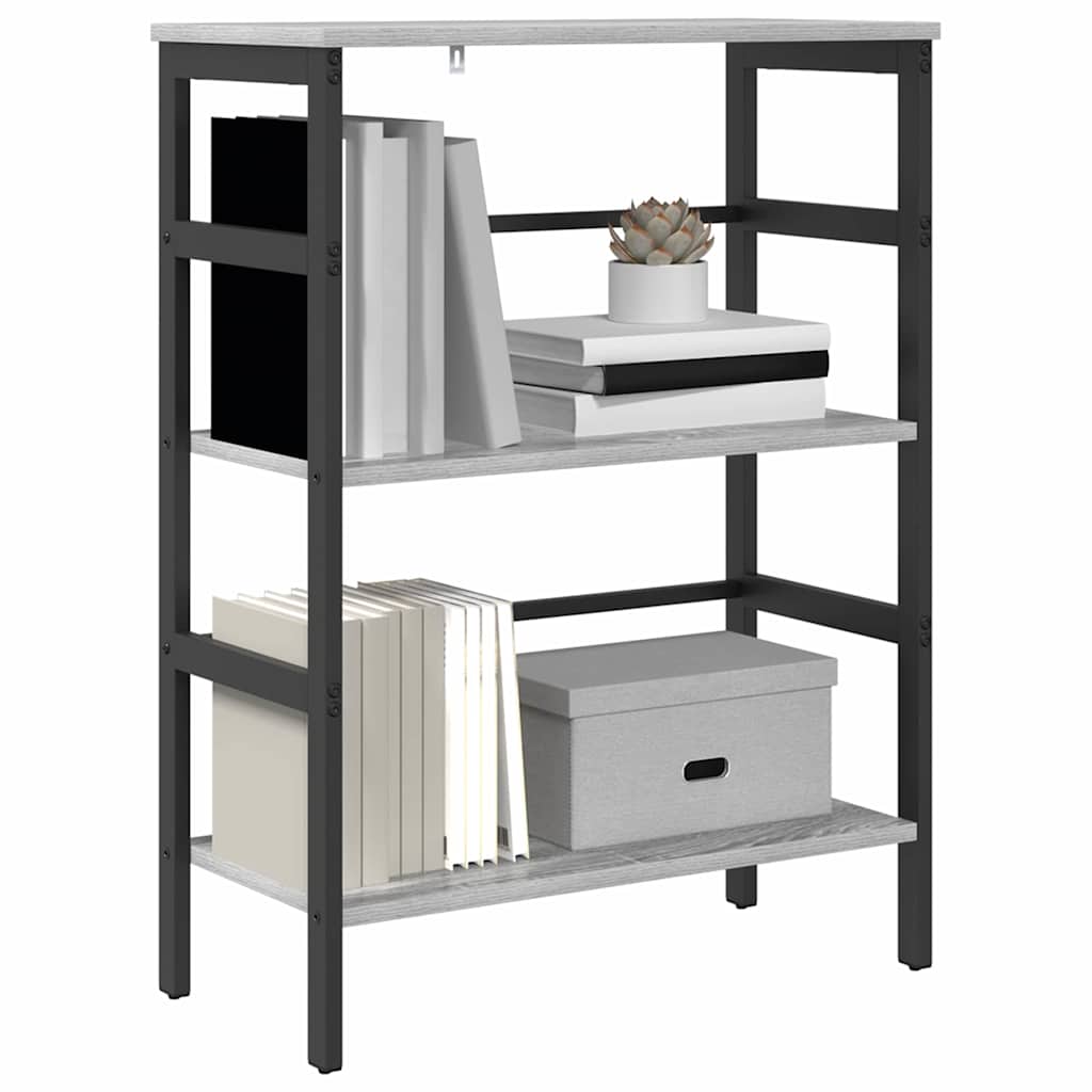 Bücherregal 2 Ebenen 60 x 29,5 x 81 cm Holzwerkstoff