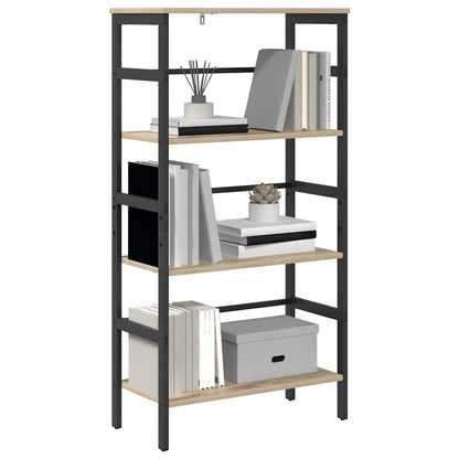 Bücherregal 3 Ebenen 60 x 29,5 x 115 cm Holzwerkstoff