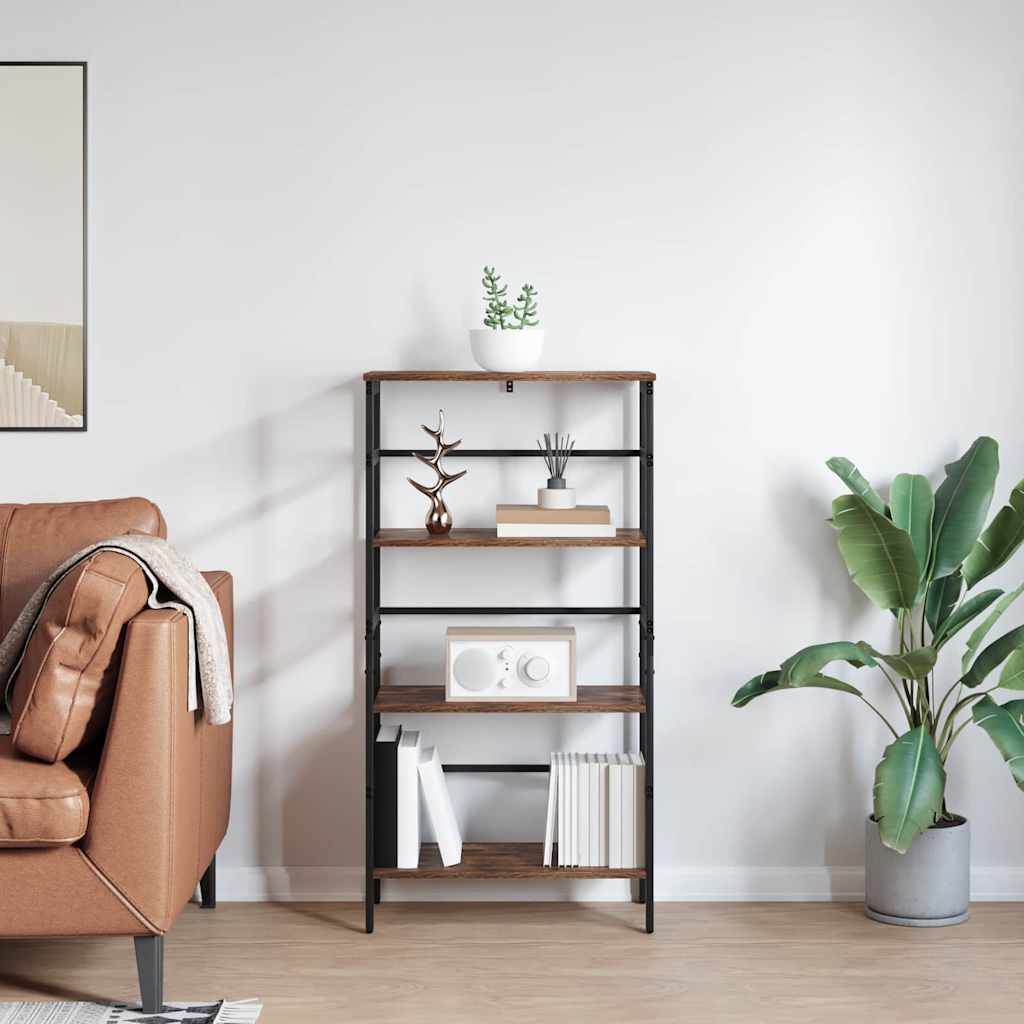 Bücherregal Geräucherte Eiche 60 x 29,5 x 115 cm Holzwerkstoff