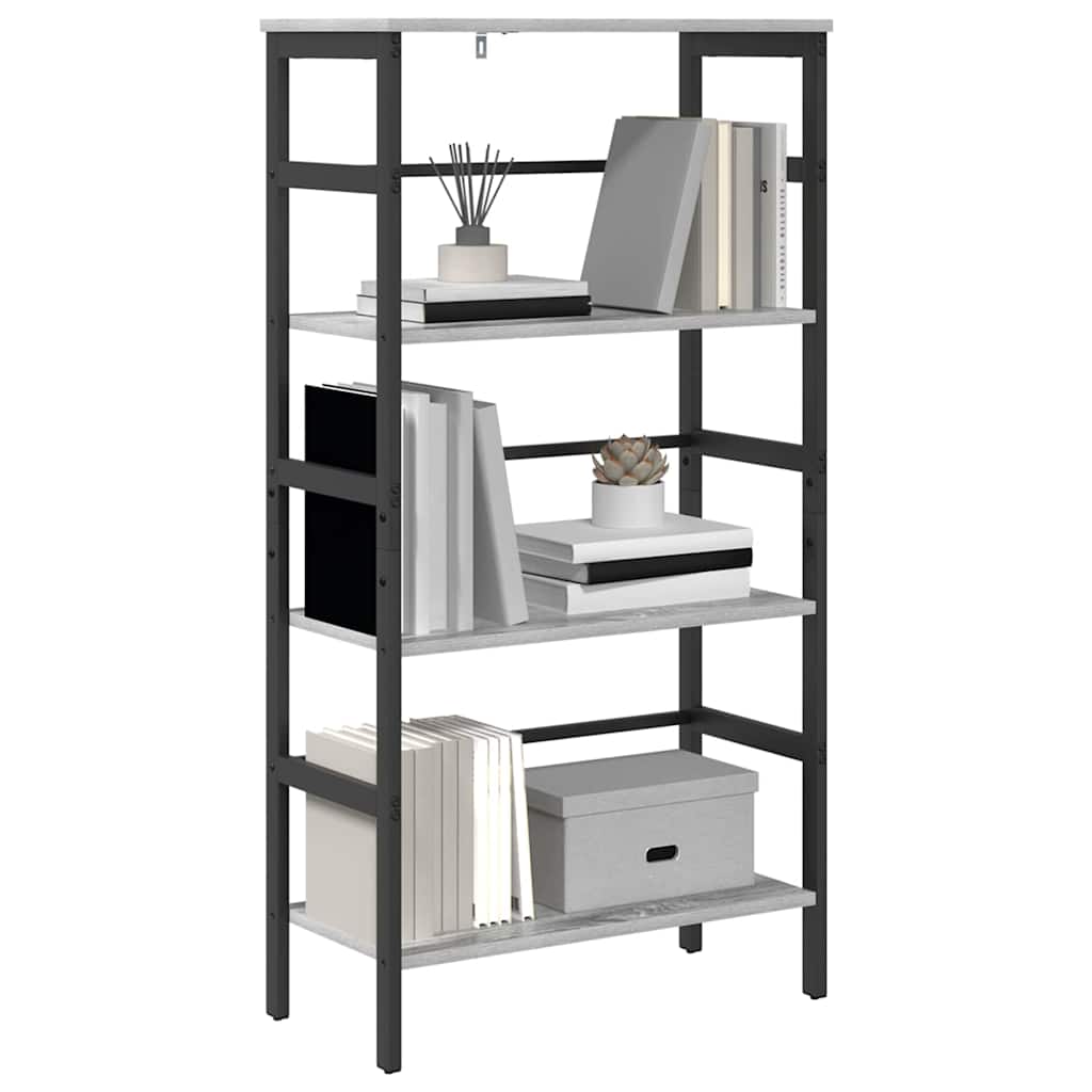 Bücherregal Graues Sonoma 60 x 29,5 x 115 cm Holzwerkstoff
