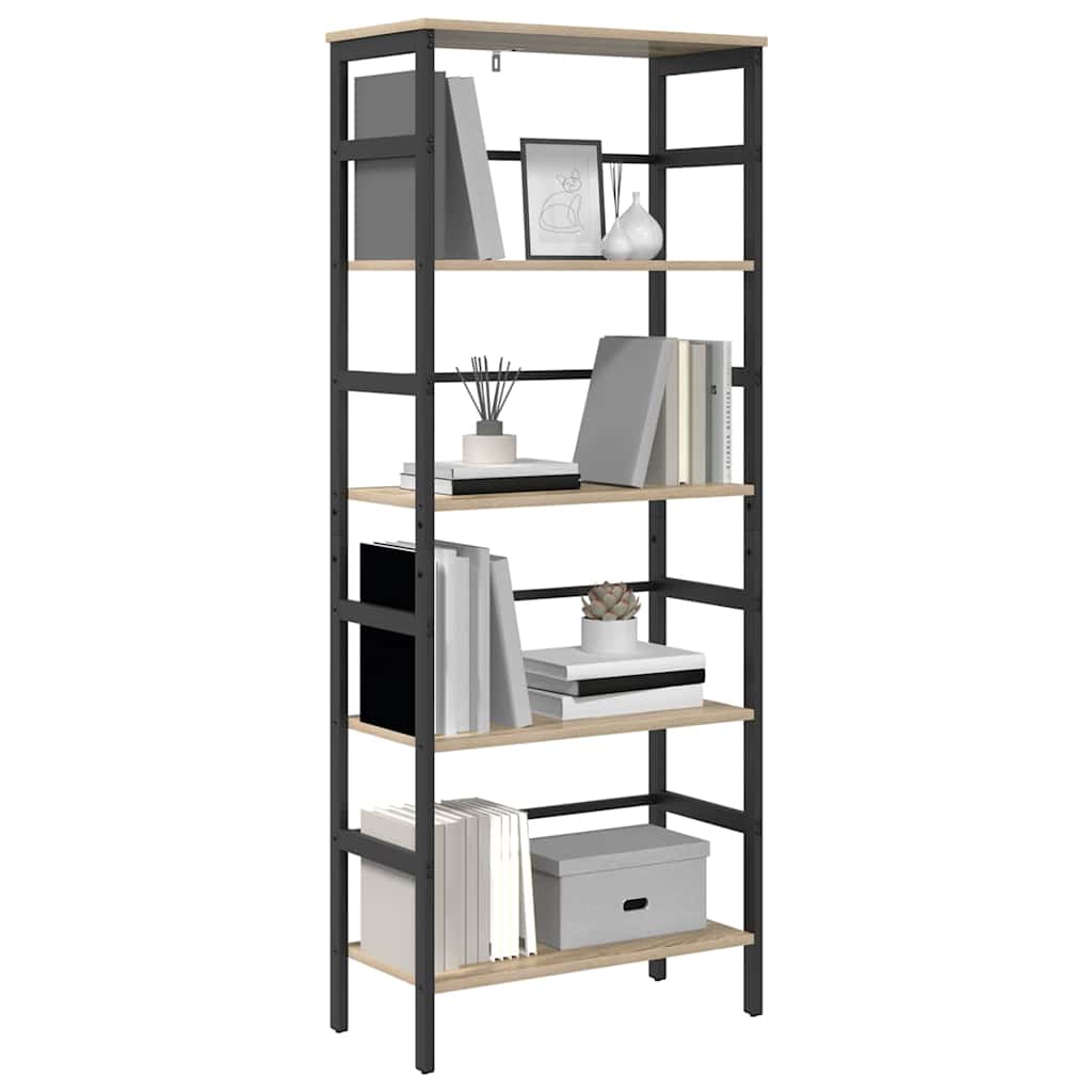 Bücherregal Sonoma-Eiche 60 x 29,5 x 149 cm Holzwerkstoff
