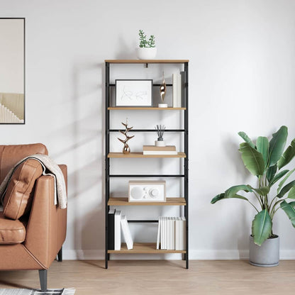 Bücherregal 4 Ebenen 60 x 29,5 x 149 cm Holzwerkstoff