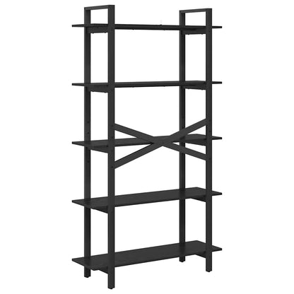 Bücherregal 5 Ebenen 100 x 33,5 x 178 cm Holzwerkstoff
