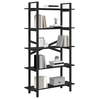 Bücherregal 5 Ebenen 100 x 33,5 x 178 cm Holzwerkstoff