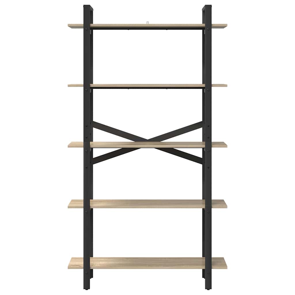 Bücherregal Sonoma-Eiche 100 x 33,5 x 178 cm Holzwerkstoff