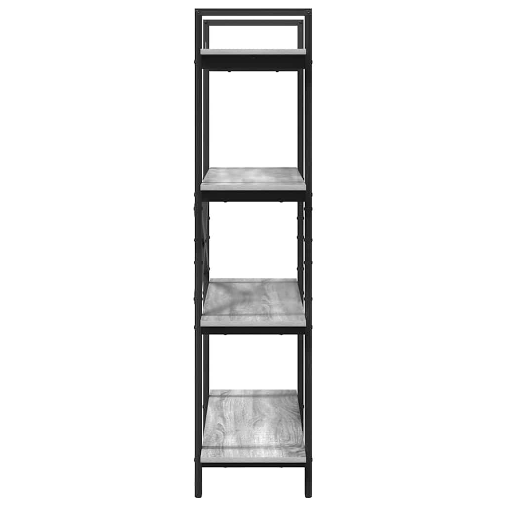 Bücherregal Graues Sonoma 100 x 33,5 x 140 cm Holzwerkstoff