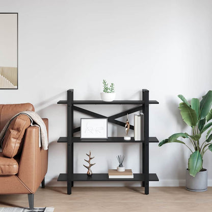 Bücherregal 3 Ebenen 100 x 33,5 x 102 cm Holzwerkstoff