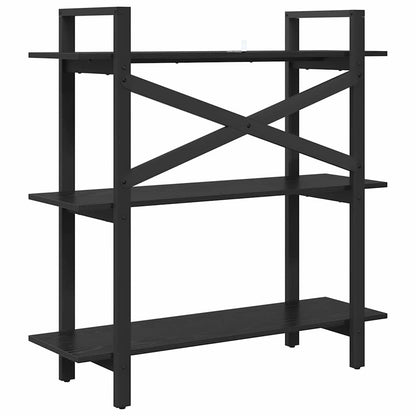 Bücherregal 3 Ebenen 100 x 33,5 x 102 cm Holzwerkstoff