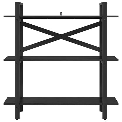 Bücherregal 3 Ebenen 100 x 33,5 x 102 cm Holzwerkstoff