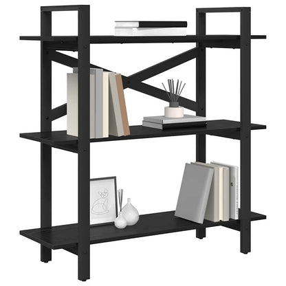 Bücherregal 3 Ebenen 100 x 33,5 x 102 cm Holzwerkstoff