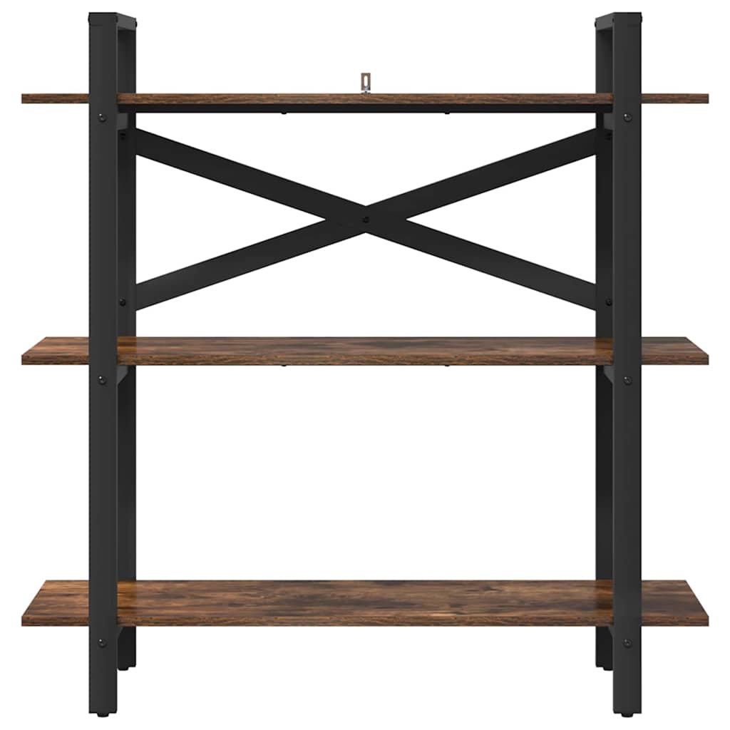 Bücherregal Geräucherte Eiche 100 x 33,5 x 102 cm Holzwerkstoff