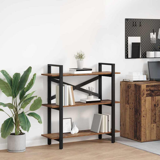 Bücherregal Altholz 100 x 33,5 x 102 cm Holzwerkstoff