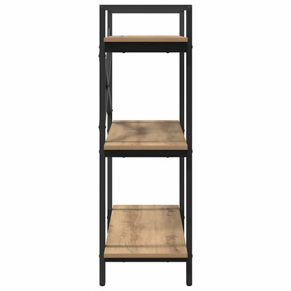 Bücherregal 3 Ebenen 100 x 33,5 x 102 cm Holzwerkstoff