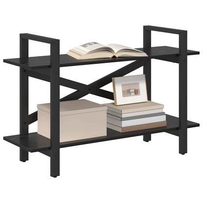 Bücherregal 2 Ebenen 100 x 33,5 x 64 cm Holzwerkstoff
