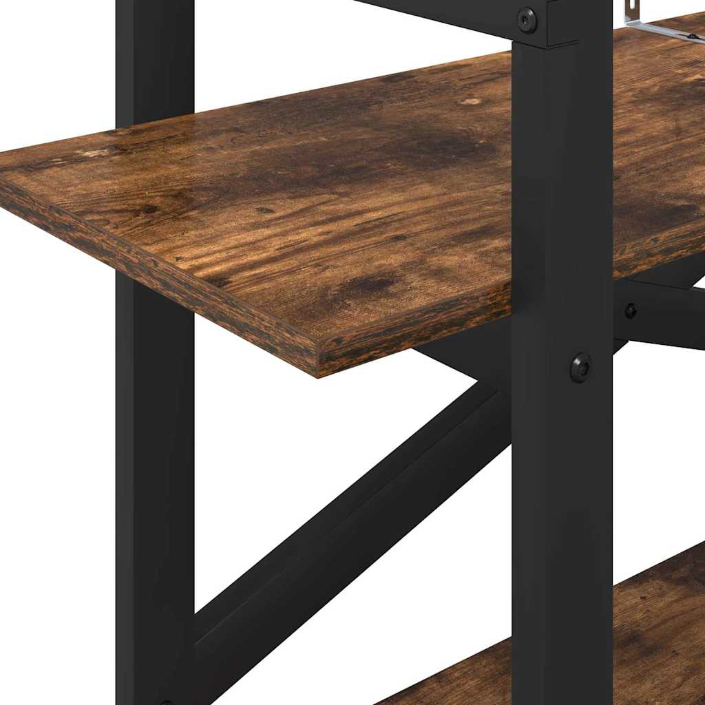 Bücherregal Geräucherte Eiche 100 x 33,5 x 64 cm Holzwerkstoff