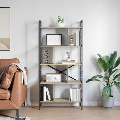 Bücherregal 9 Ebenen 75 x 30 x 156 cm Holzwerkstoff