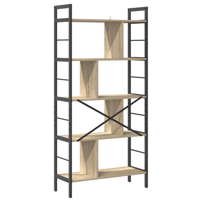 Bücherregal 9 Ebenen 75 x 30 x 156 cm Holzwerkstoff