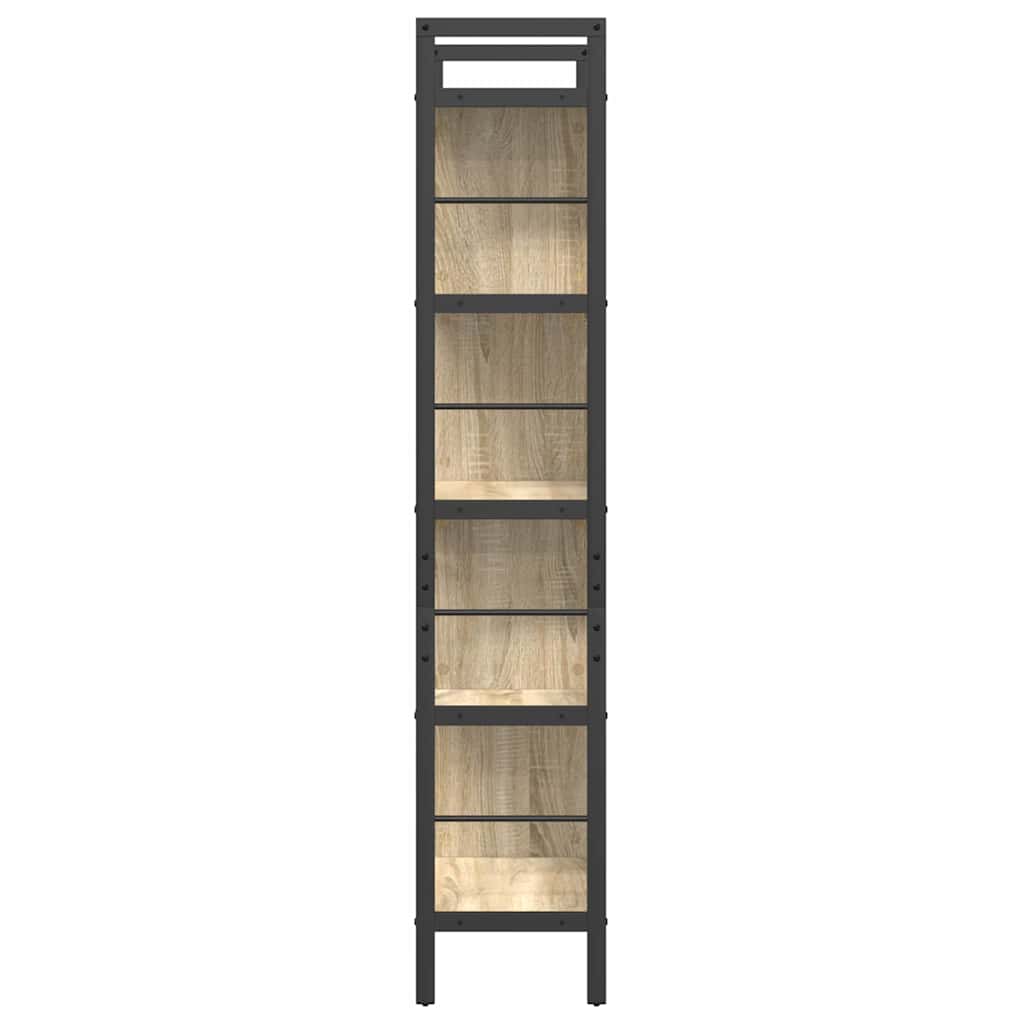 Bücherregal Sonoma-Eiche 75 x 30 x 156 cm Holzwerkstoff