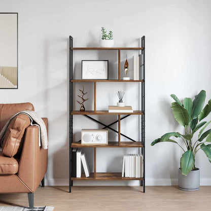 Bücherregal 9 Ebenen 75 x 30 x 156 cm Holzwerkstoff