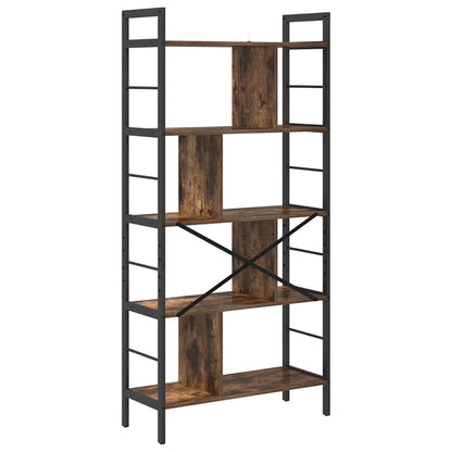 Bücherregal 9 Ebenen 75 x 30 x 156 cm Holzwerkstoff