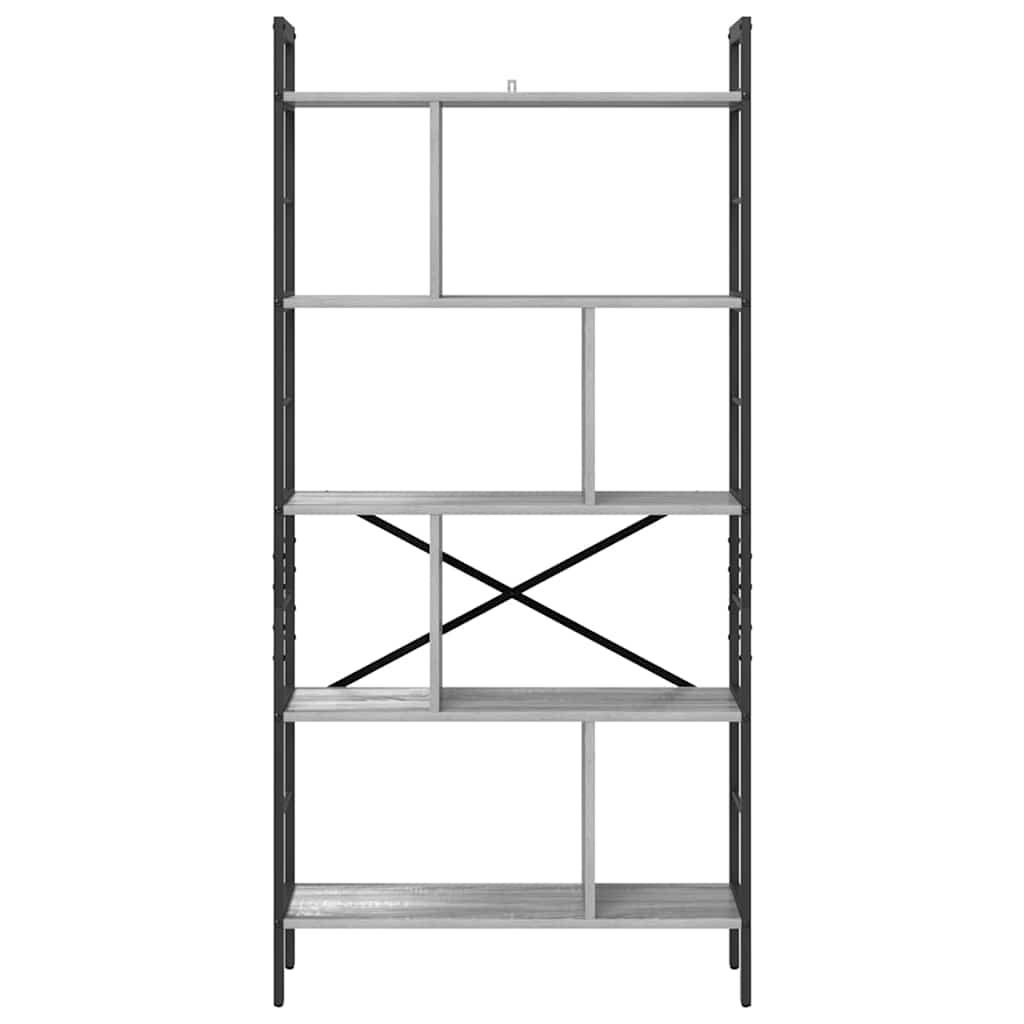 Bücherregal Graues Sonoma 75 x 30 x 156 cm Holzwerkstoff