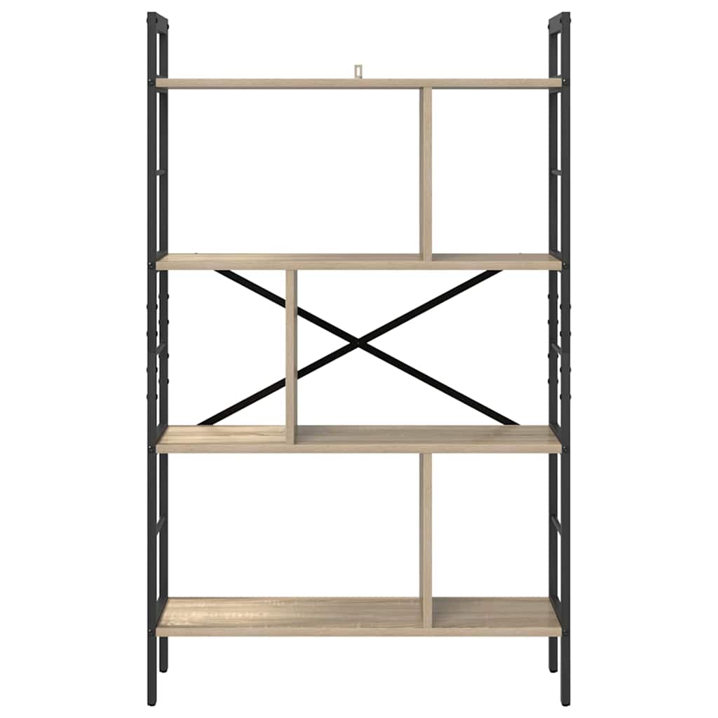 Bücherregal Sonoma-Eiche 75 x 30 x 123,5 cm Holzwerkstoff