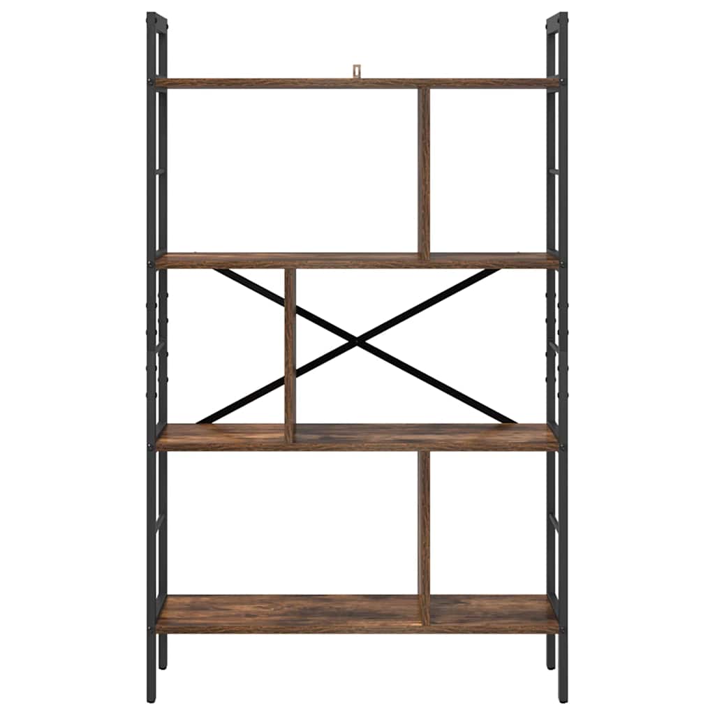 Bücherregal Geräucherte Eiche 75 x 30 x 123,5 cm Holzwerkstoff