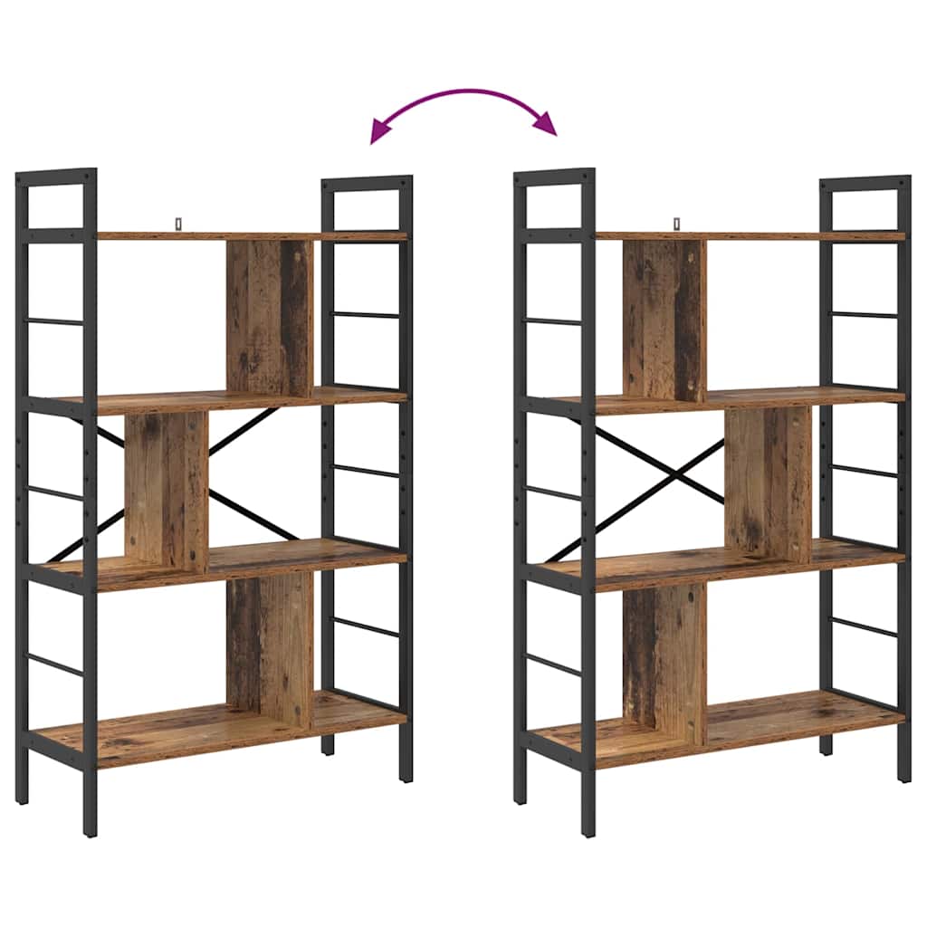 Bücherregal Altholz 75 x 30 x 123,5 cm Holzwerkstoff