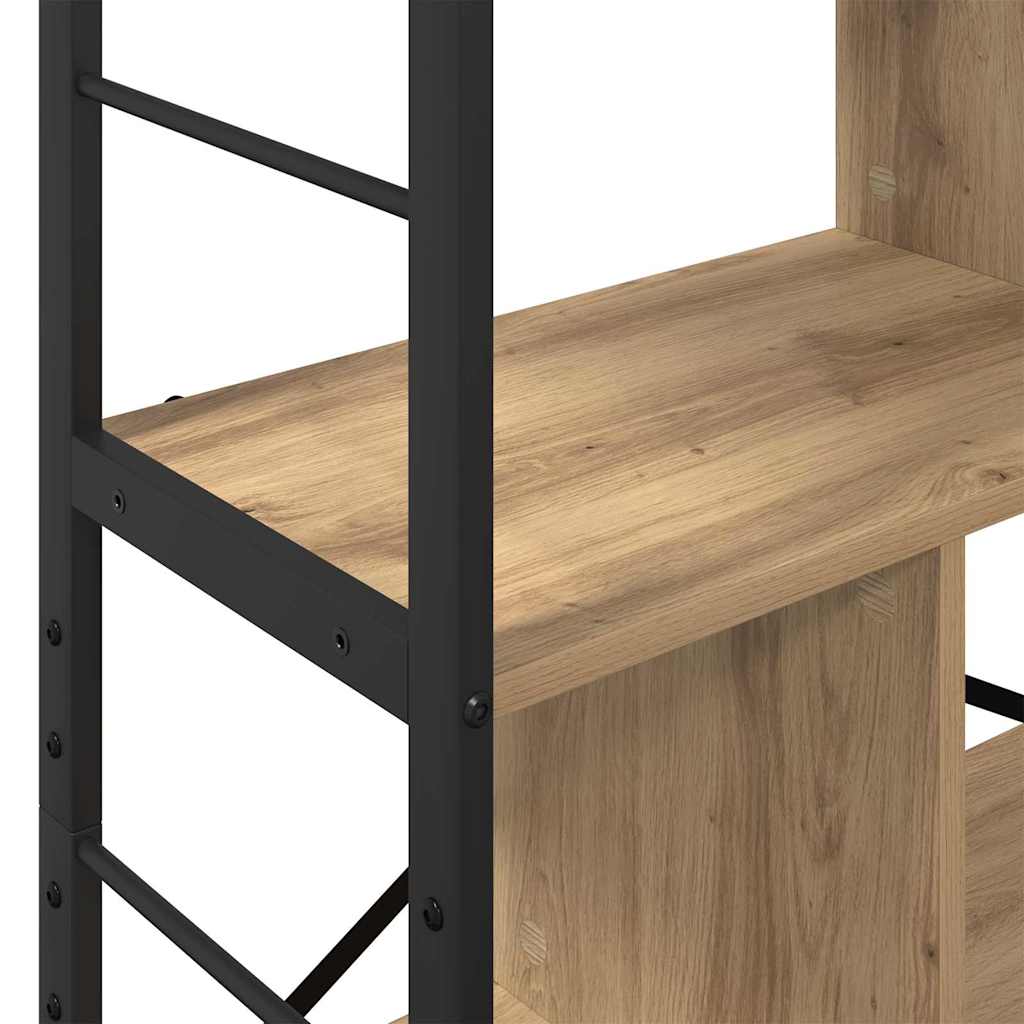 Bücherregal 7 Ebenen 75 x 30 x 123,5 cm Holzwerkstoff