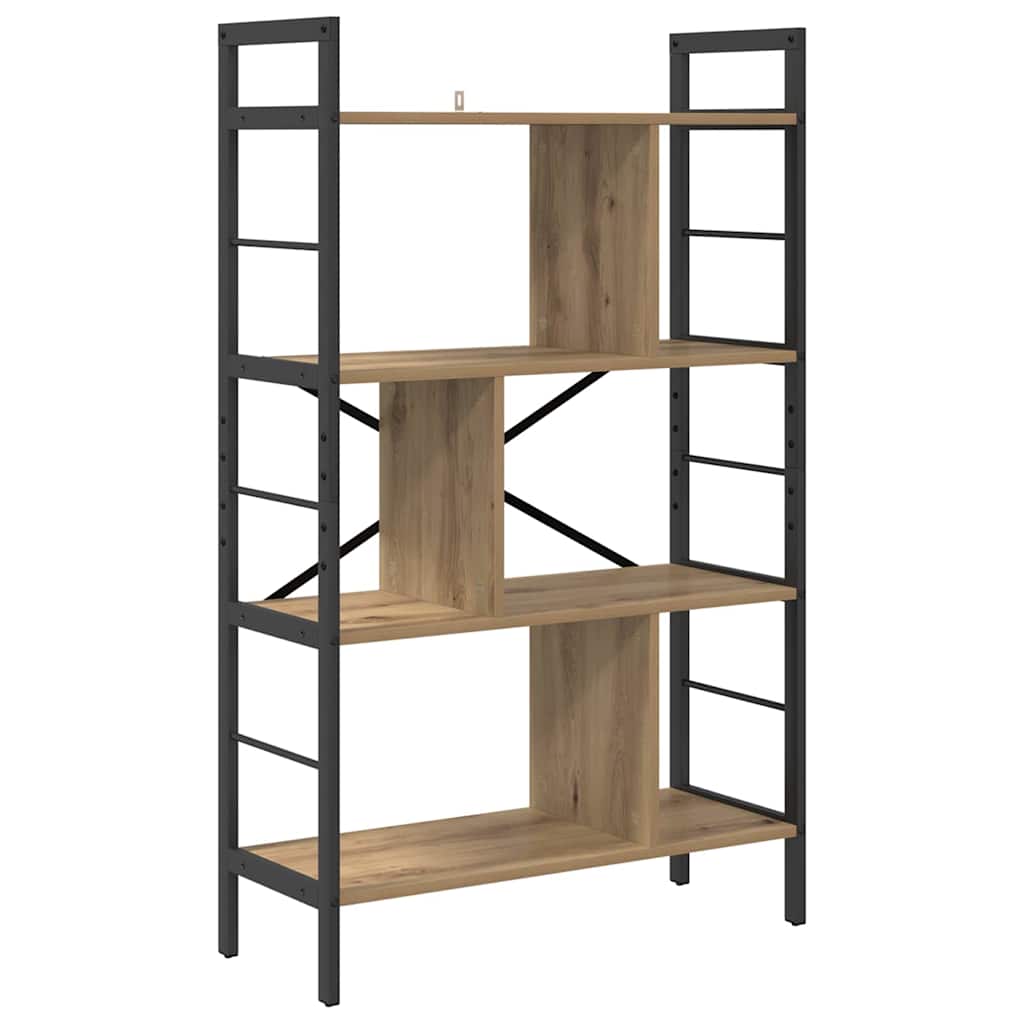 Bücherregal 7 Ebenen 75 x 30 x 123,5 cm Holzwerkstoff