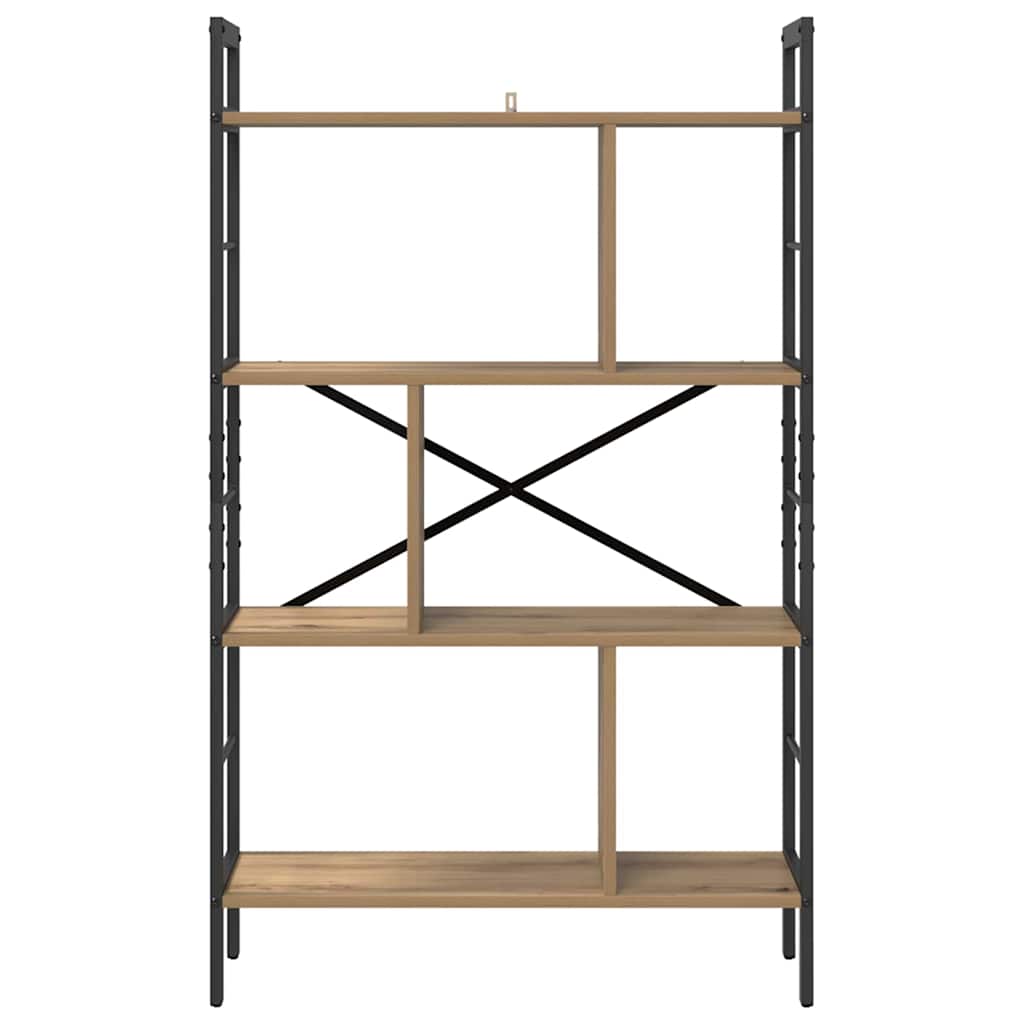 Bücherregal 7 Ebenen 75 x 30 x 123,5 cm Holzwerkstoff