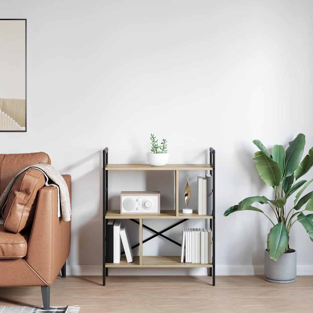 Bücherregal Sonoma-Eiche 75 x 30 x 91 cm Holzwerkstoff