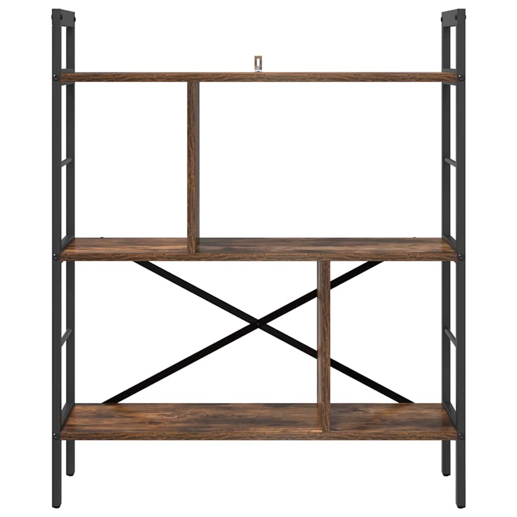 Bücherregal Geräucherte Eiche 75 x 30 x 91 cm Holzwerkstoff