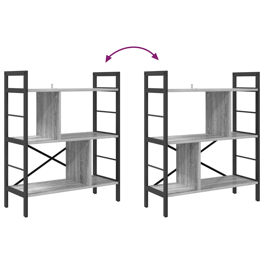Bücherregal Graues Sonoma 75 x 30 x 91 cm Holzwerkstoff
