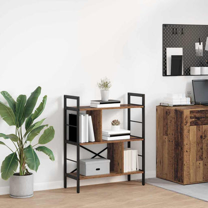Bücherregal 5 Ebenen 75 x 30 x 91 cm Holzwerkstoff Altholz