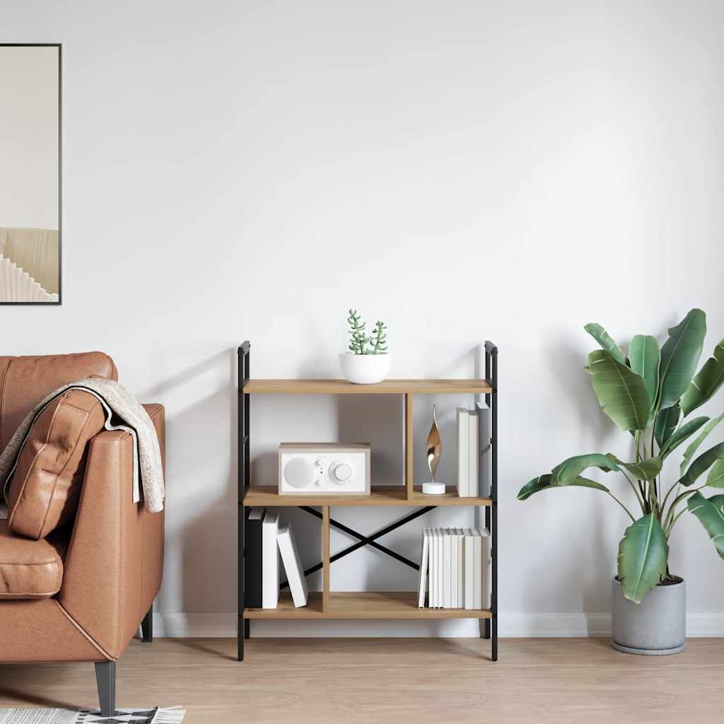 Bücherregal Artisan-Eiche 75 x 30 x 91 cm Holzwerkstoff