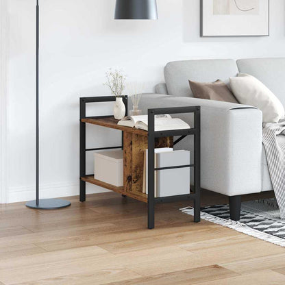 Bücherregal 3 Ebenen 75 x 30 x 58,5 cm Holzwerkstoff Altholz