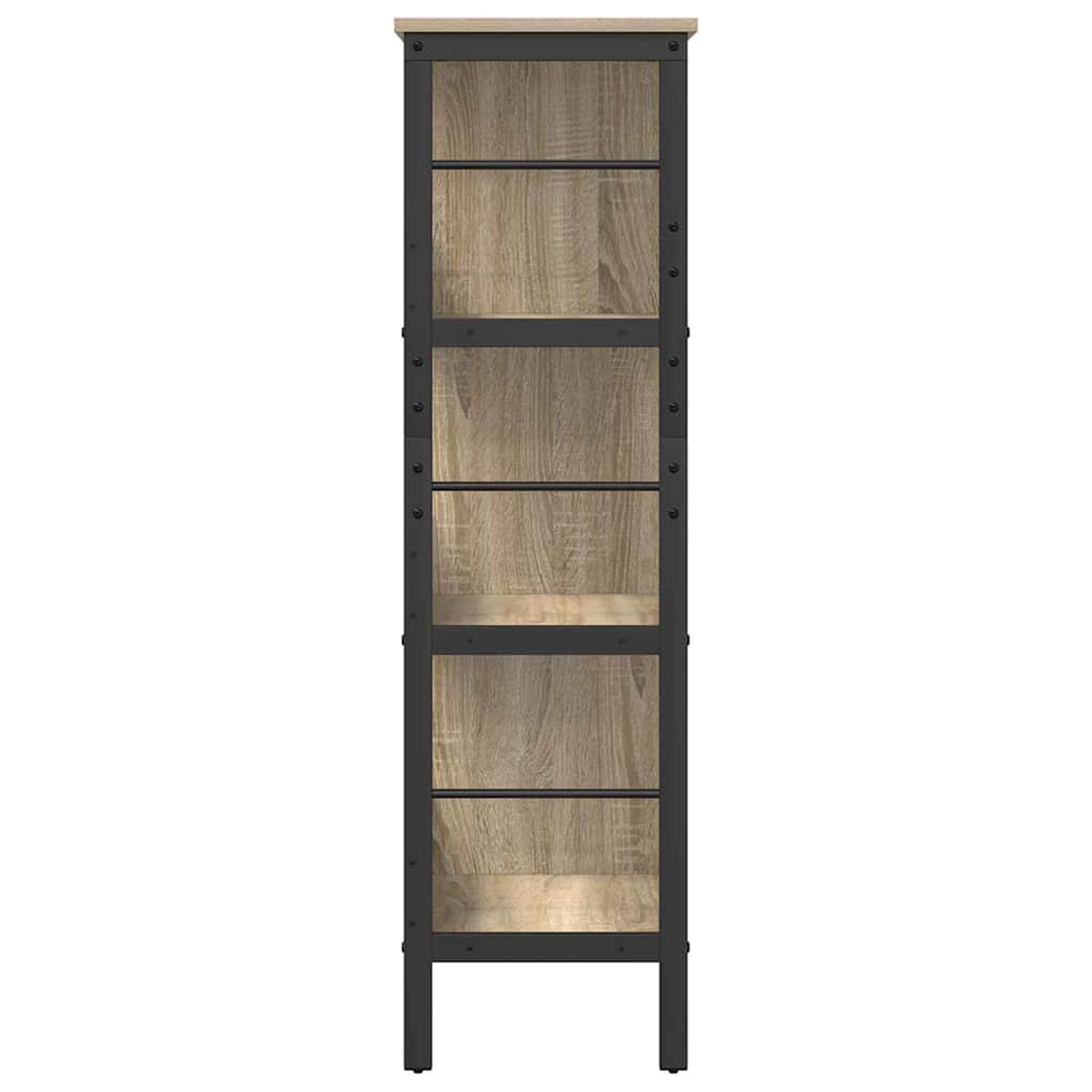 Bücherregal Sonoma-Eiche 82 x 32 x 112 cm Holzwerkstoff