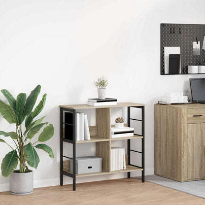 Bücherregal 4 Ebenen 82 x 32 x 79 cm Holzwerkstoff Sonoma-Eiche