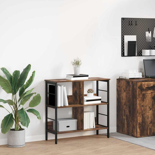 Bücherregal Geräucherte Eiche 82 x 32 x 79 cm Holzwerkstoff