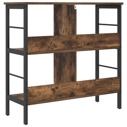 Bücherregal 4 Ebenen 82 x 32 x 79 cm Holzwerkstoff