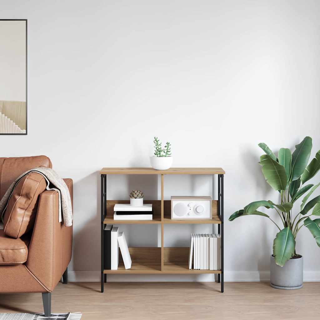 Bücherregal Artisan-Eiche 82 x 32 x 79 cm Holzwerkstoff