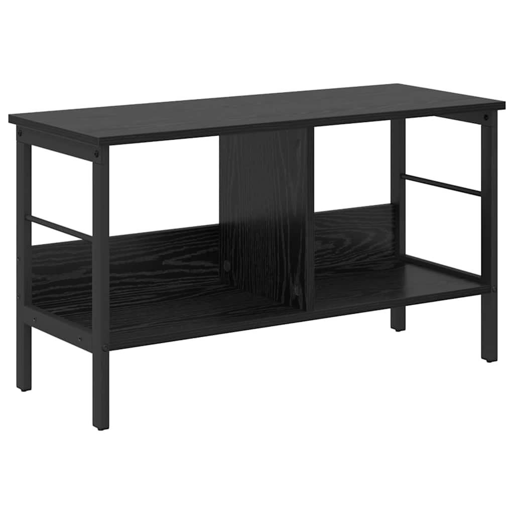 Bücherregal Schwarz Eichen-Optik 82 x 32 x 47 cm Holzwerkstoff