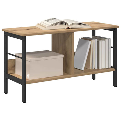Bücherregal 2 Ebenen 82 x 32 x 47 cm Holzwerkstoff