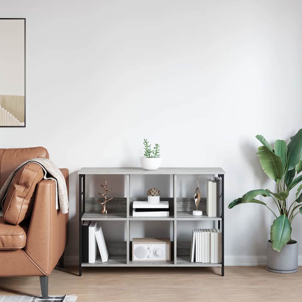 Bücherregal Graues Sonoma 102 x 32 x 72,5 cm Holzwerkstoff