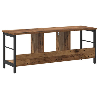 Bücherregal 3 Ebenen 102 x 32 x 40,5 cm Holzwerkstoff Altholz